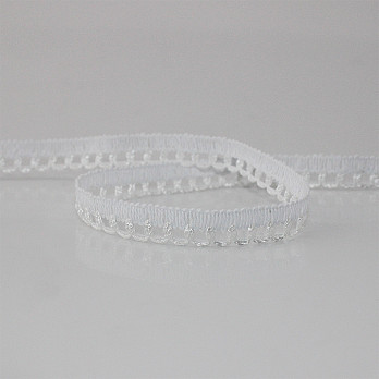 RENDA PICOT 9mm BRANCO 10m