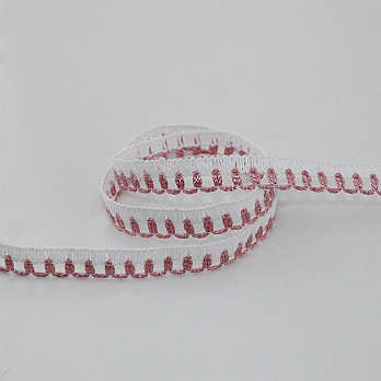 RENDA PICOT 9mm ROSA 10m