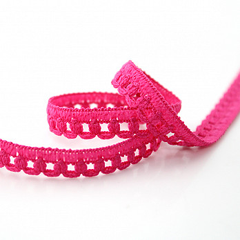 RENDA PICOT 9mm ROSA PINK 30m