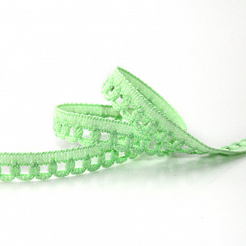 RENDA PICOT 9mm VERDE BEBÊ 30m