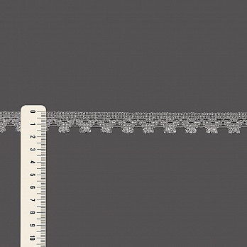 RENDA SALVADOR 1,7cm CINZA/PRATA 30m