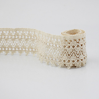 RENDA ZIG ZAG BOLINHA LOLLA 5,2cm CRU 30m