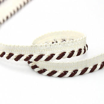 VIVO CORDÃO FINO 1,2cm CHAMPAGNE/MARROM 20m