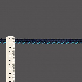 VIVO CORDÃO MÉDIO 1,1cm AZUL ESCURO/VERDE MEDITERRÂNEO/PRETO